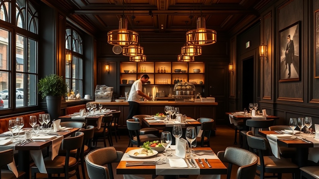 Belebtes Restaurant-Interieur